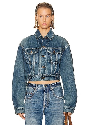 Saint Laurent 80's Denim Jacket in Japan Vintage Blue - Denim-Medium. Size 40 (also in ).