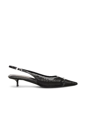 Saint Laurent Oxalis Slingback Buckle Pump in Nero - Black. Size 36.5 (also in 37.5, 38).