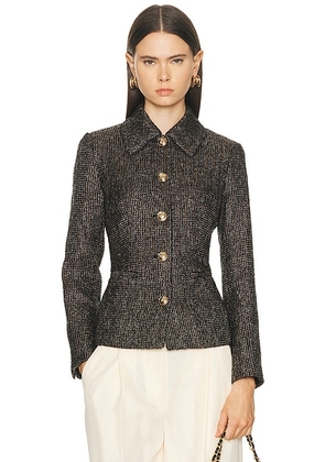 L'Academie by Marianna Rita Jacket in Black Multi - Black,Gold. Size L (also in M, S, XS, XXS).