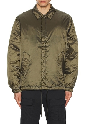 SATURDAYS NYC Cooper Quilted Lined Jacket in Army Green - Green. Size S (also in ).