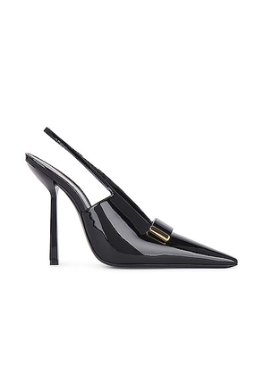Saint Laurent Madame Singback Pump in Nero - Black. Size 39.5 (also in 38, 38.5).