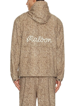 Malbon Golf Highland Jacket in Digital Wool - Brown. Size L (also in M, S, XL/1X).