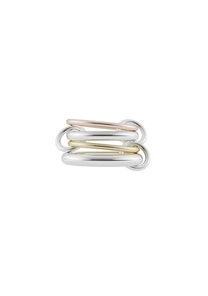 Spinelli Kilcollin Hyacinth Ring in Sterling Silver & 18K Yellow Gold & 18K Rose Gold - Metallic Gold. Size 5 (also in ).