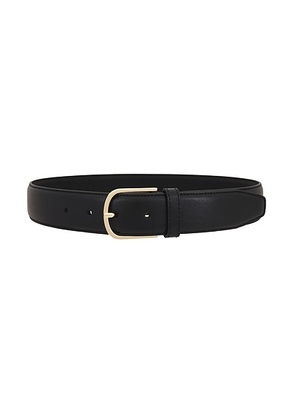 Toteme Bold Trouser Belt in Black - Black. Size 70 (also in 80, 90).