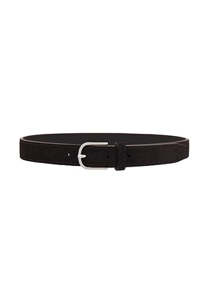 Toteme Slim Trouser Belt in Espresso - Chocolate. Size 70 (also in 90).