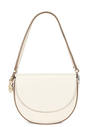 Stella McCartney Medium Flap Shoulder Bag in Pure White - White. Size all.