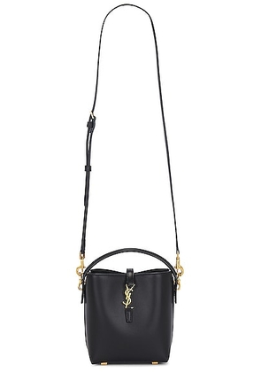 Saint Laurent Mini Le 37 Mini Bucket Bag in Noir - Black. Size all.