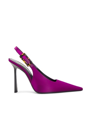 Saint Laurent Slingback Pump in Cyclamen - Purple. Size 36.5 (also in 37, 37.5, 38.5, 39, 39.5, 40.5).