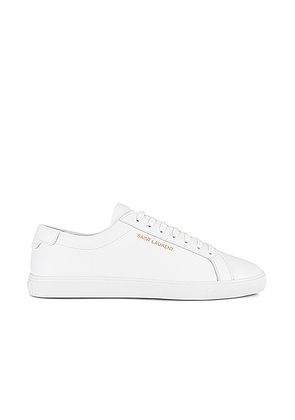 Saint Laurent Andy Sneaker in White - Black. Size 41 (also in 42).