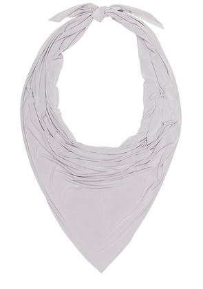 Norma Kamali 54 Triangle Scarf in Grey - Grey. Size all.