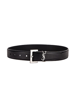 Saint Laurent Monogramme Belt in Nero - Black. Size 65 (also in 70, 75, 80, 85, 90).