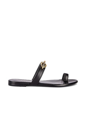 Saint Laurent Jota Maillon Sandals in Nero - Black. Size 36 (also in 36.5, 37).