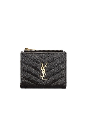 Saint Laurent YSL Credit Card Holder in Nero - Black. Size all.