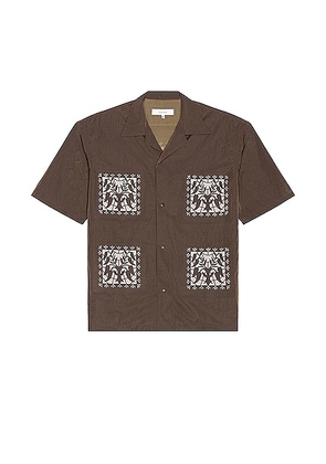 Sasquatchfabrix Kirigami Shirt in Dark Brown - Brown. Size L (also in ).