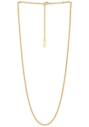 Saint Laurent Chain Necklace in Gold - Metallic Gold. Size all.