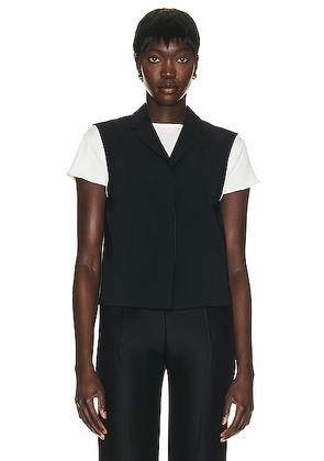 The Row Vestina Vest in Black - Black. Size 0 (also in ).