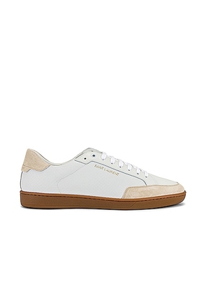Saint Laurent SL10 Low Top Sneaker in White - White. Size 40 (also in ).