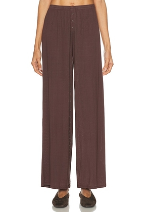 Negative Underwear Whipped Track Pant in Espresso - Brown. Size XL/1X (also in ).