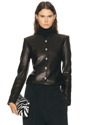 KHAITE Nara Jacket in Black - Black. Size 2 (also in ).
