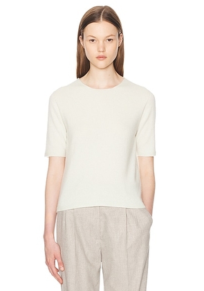 The Row Ipar Top in Pale Green - Cream. Size L (also in ).