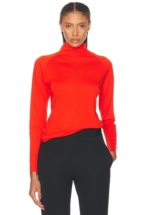 The Row Honna Top in Firetruck - Red. Size XL (also in ).