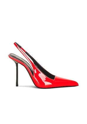 Saint Laurent Paloma Slingback Pump in Highlighter Coral - Coral. Size 39.5 (also in 38.5, 39, 41).