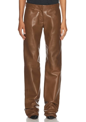 The Row Selviese Pant in Brown - Brown. Size 2 (also in ).
