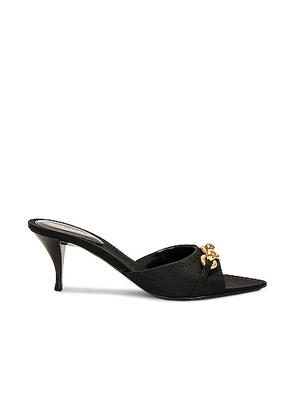 Saint Laurent Buckle Mule Sandal in Nero - Black. Size 36.5 (also in 37).