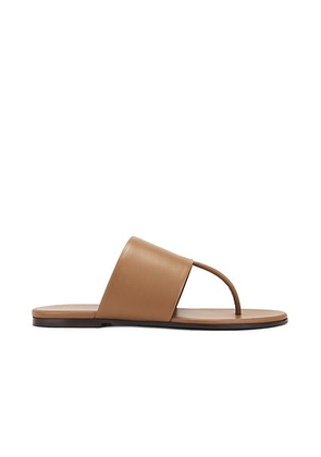 The Row Signum Flat Sandal in Fawn - Tan. Size 36.5 (also in ).