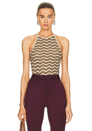 Saint Laurent Racerback Tank Top in Beige - Beige. Size XL (also in XS).