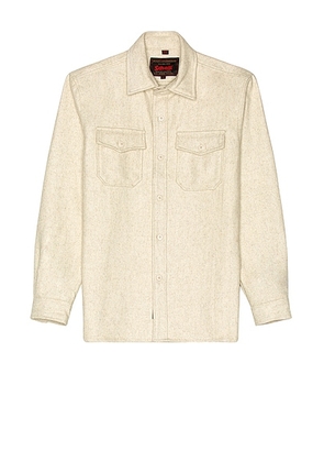 Schott CPO Wool Shirt in Oatmeal - Beige. Size S (also in ).