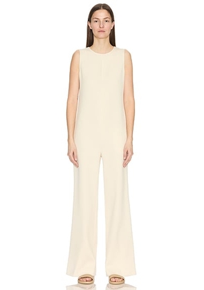 The Row Levante Jumpsuit in Ivory - White. Size 6 (also in ).