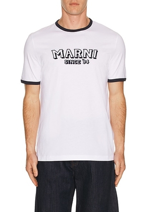 Marni T-Shirt in Lily White - White. Size 46 (also in 48, 50).