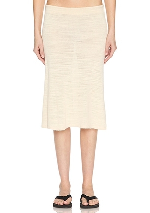 The Row Jesto Skirt in Ecru - White. Size L (also in ).
