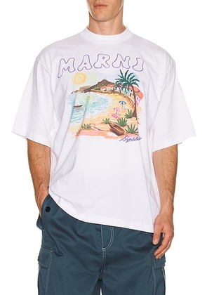 Marni T-Shirt in Lily White - White. Size 50 (also in 48, 52).