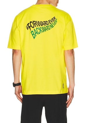 On x Walkgood LA Club T-Shirt in Glow - Yellow. Size L (also in M, S, XL/1X).