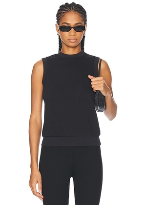 SPRWMN Shrunken Vest Top in Black - Black. Size S (also in ).
