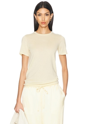 SPRWMN Relaxed T-shirt in Butter - Lemon. Size XS (also in ).