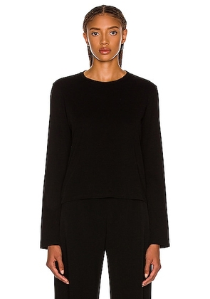 The Row Sherman T-Shirt in Black - Black. Size L (also in S, XL).