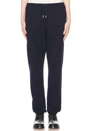 The Row Teo Pant in Navy - Navy. Size L (also in S, XS).
