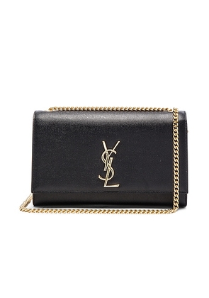 Saint Laurent Medium Monogramme Kate Chain Bag in Black - Black. Size all.