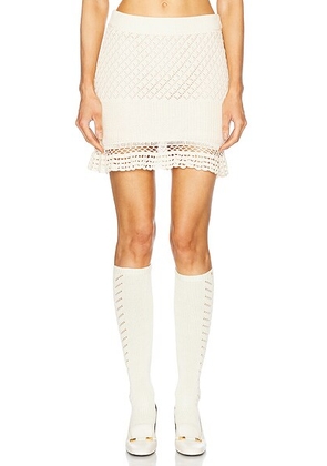 Staud Wolfgang Skirt in Ecru - Cream. Size XS (also in ).