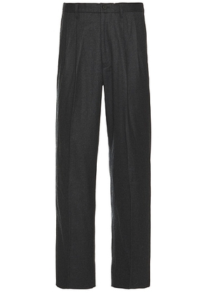 SATURDAYS NYC Wool Saxony 2tuck Pants in Charcoal - Charcoal. Size XL/1X (also in ).