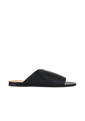 The Row Signum Slipper in Black - Black. Size 36 (also in 36.5, 37, 37.5, 38, 38.5, 39, 39.5, 40, 41, 42).