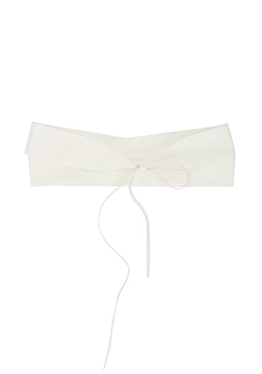 The Row Wide Wrap Belt in White - White. Size all.