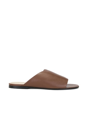 The Row Signum Slipper in Mousse - Brown. Size 37.5 (also in 38, 38.5, 39, 39.5, 40, 42).