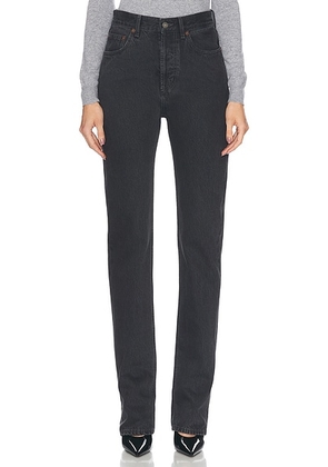 Saint Laurent 90s Slim Leg Jeans in Black Rock - Black. Size 31 (also in ).