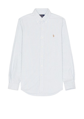 Polo Ralph Lauren Oxford Sport Shirt in Blue & White - Blue. Size L (also in S, XL/1X, XS).
