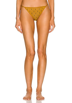 Saint Laurent All Over Logo Underwear in Jaune & Noir - Yellow. Size S (also in XS).