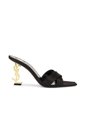 Saint Laurent Opyum Mule Sandal in Nero - Black. Size 36.5 (also in 38.5, 39).